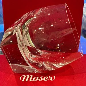 NWT: MOSER - Double Old Fashion Crystal Glass 🥃 + Moser Box